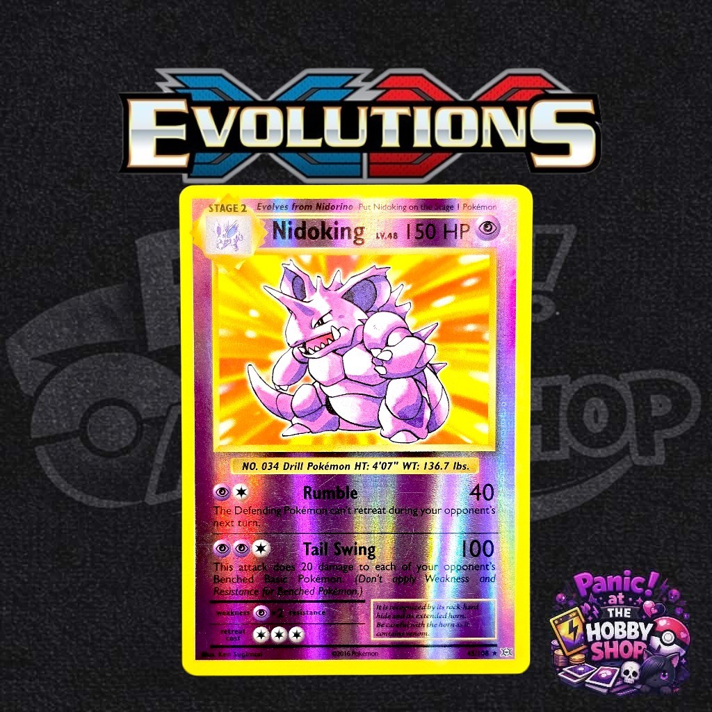 2016 nidoking pokemon card value Amazon.com: Pokemon - Nidoking (45/108) - XY Evolutions