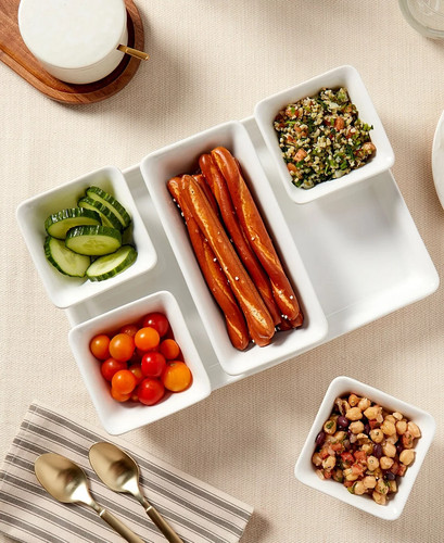 Denmark Tools for Cooks Rectangular 6 Pc. Serving Set - White - Picture 6 of 8