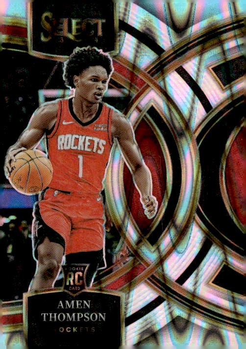 2023-24 Panini Select #122 Amen Thompson Tectonic Prizms