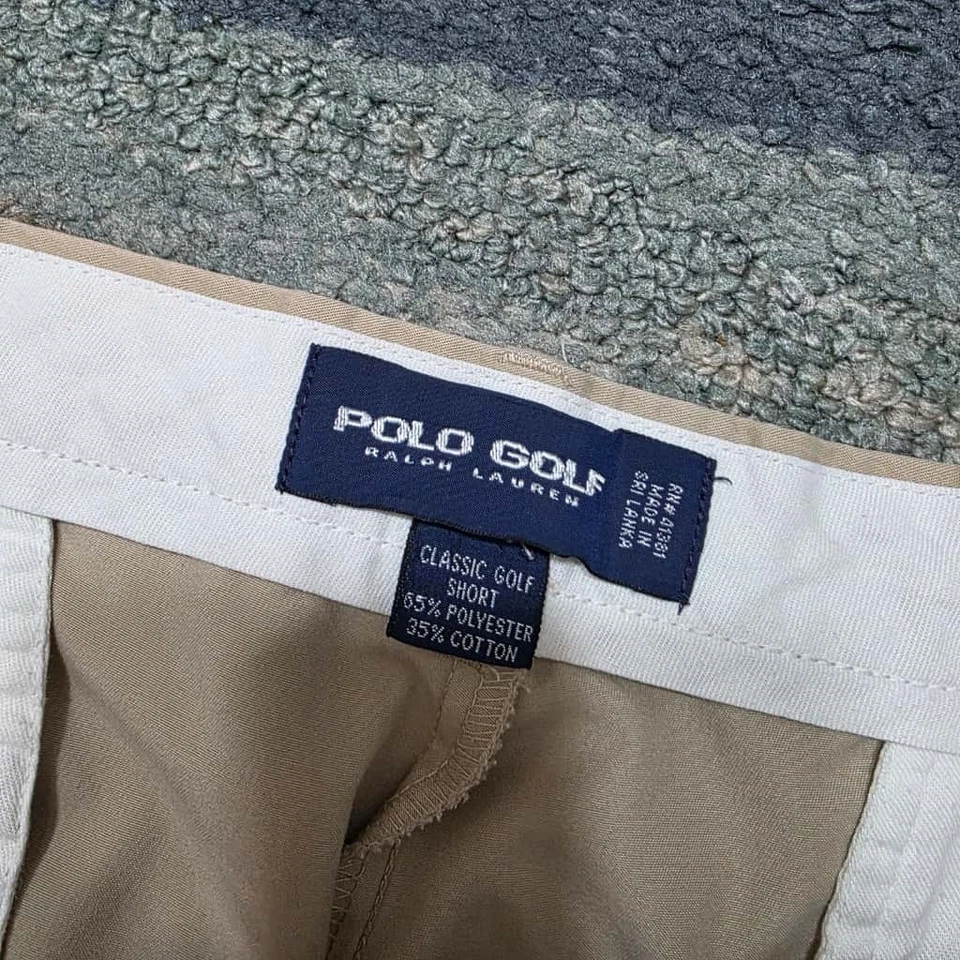 Vintage 90's Polo Golf Ralph Lauren Shorts Size 40 Khaki - Image 4 of 4