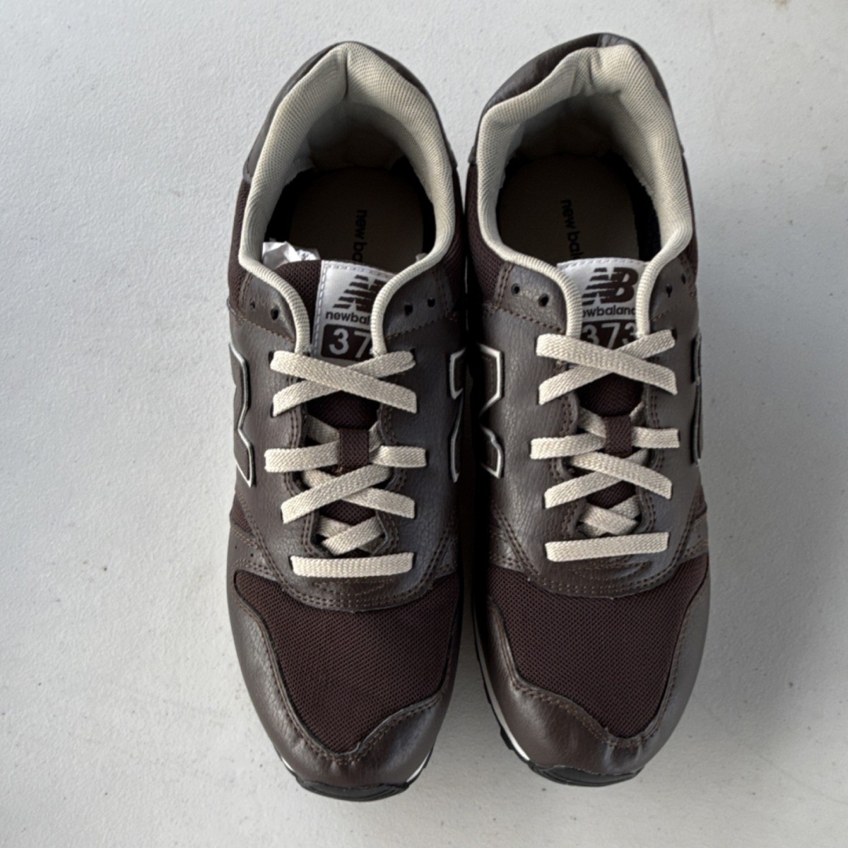 New Balance 373 Brown Lace Up Rubber Sole Men's Low Top Sneakers