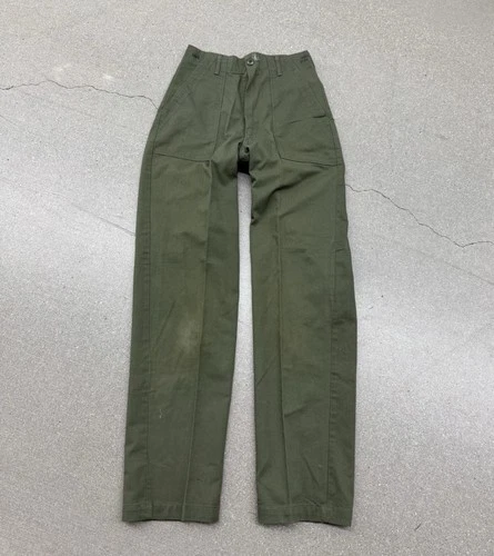 VTG OG-507 Pants Mens 26x31 Green Military Fatigue Army Utility Trousers Vietnam