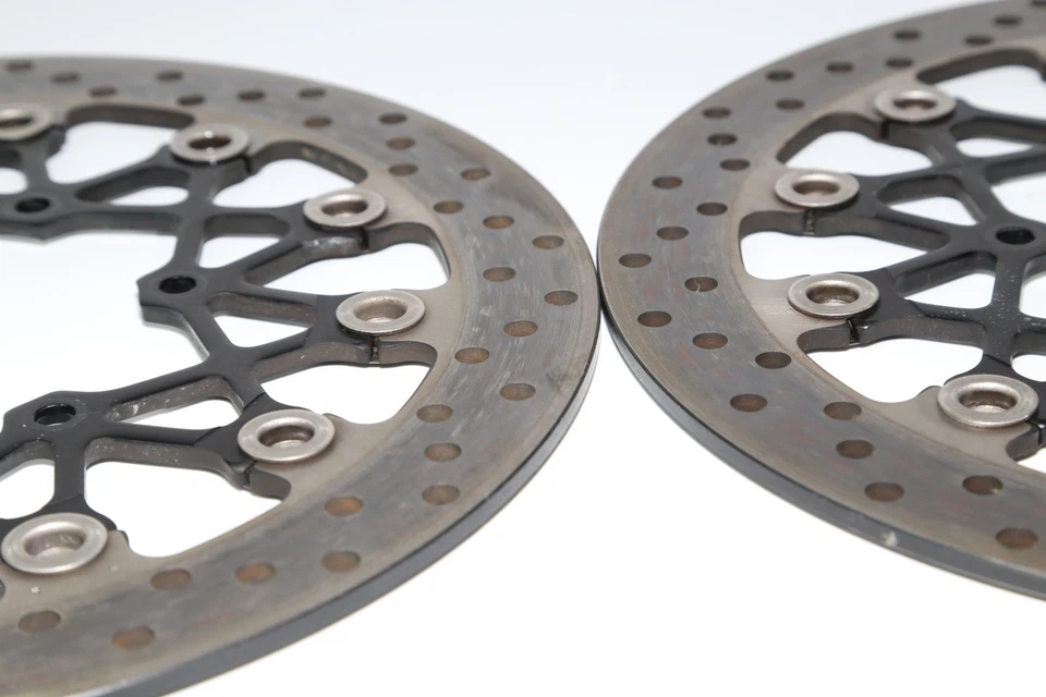 12-16 Suzuki Gsxr1000 Front Left Right Brake Rotors Discs 59210-37h20 OEM  - Image 2 of 4