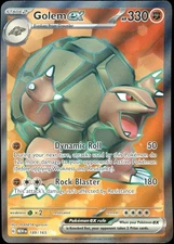 Golem ex 189/165 Scarlet & Violet 151 Ultra Rare