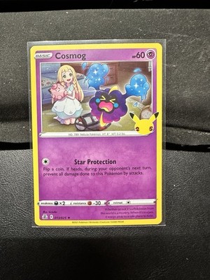 is cosmog a rare pokemon card - 64/149 Holo If heads Cosmog 013/025 Celebrations Pokemon TCG