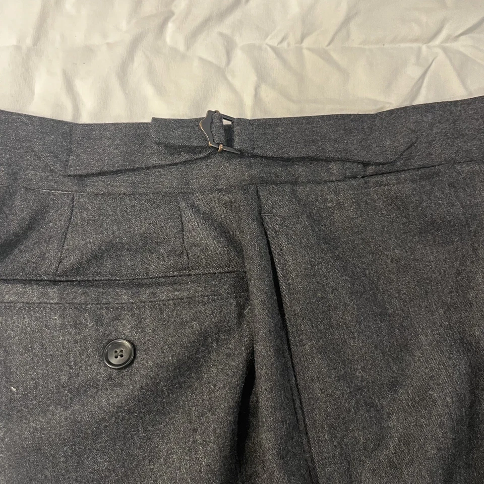 Officine Générale Charcoil Wool Pant Men's gray slacks  - Image 4 of 4