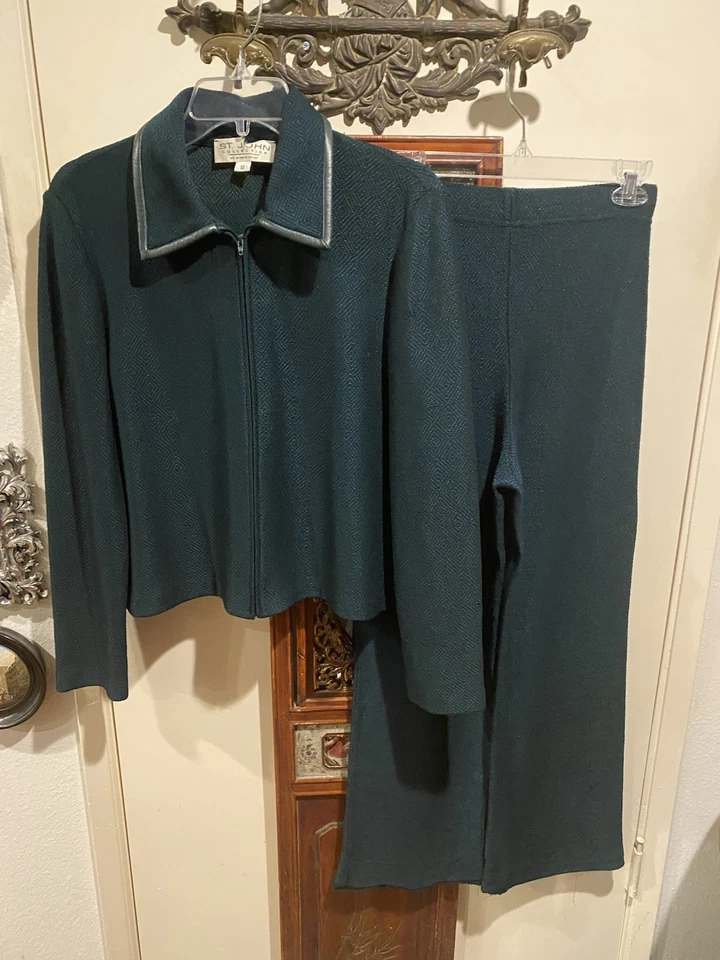 Traje pantalón verde St John Foto 4 de 4