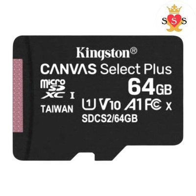 Kingston Canvas Select Plus microSD Karte SDCS2/64 GB Class 10 (SD-Adapter JEDES