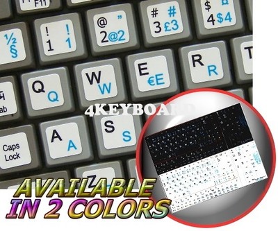 FARSI ENGLISH NETBOOK KEYBOARD STICKER BLACK
