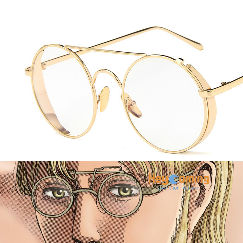 Zeke Jaeger's Attack on Titan Cosplay Steampunk Metal Glasses