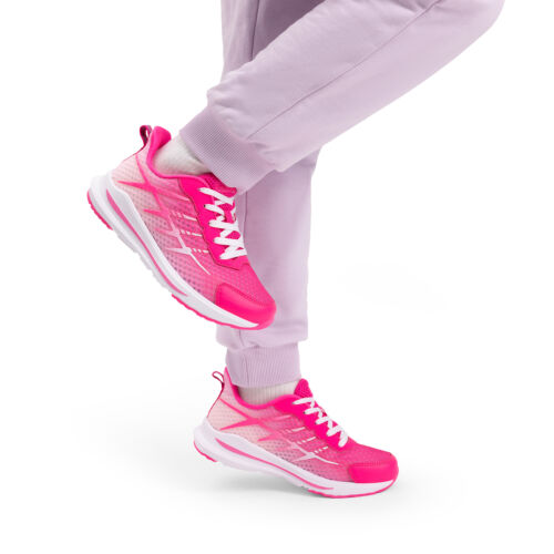 Boys Girls Kids Sneakers Athletic Shoes Lace Up Lightweight Running Tennis Shoes - Picture 30 of 33