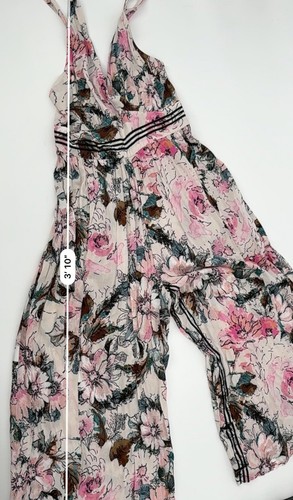 Mono Anthropologie PLENTY Tracy Reese Floral Cuello en V Pierna Ancha XS - Imagen 7 de 10