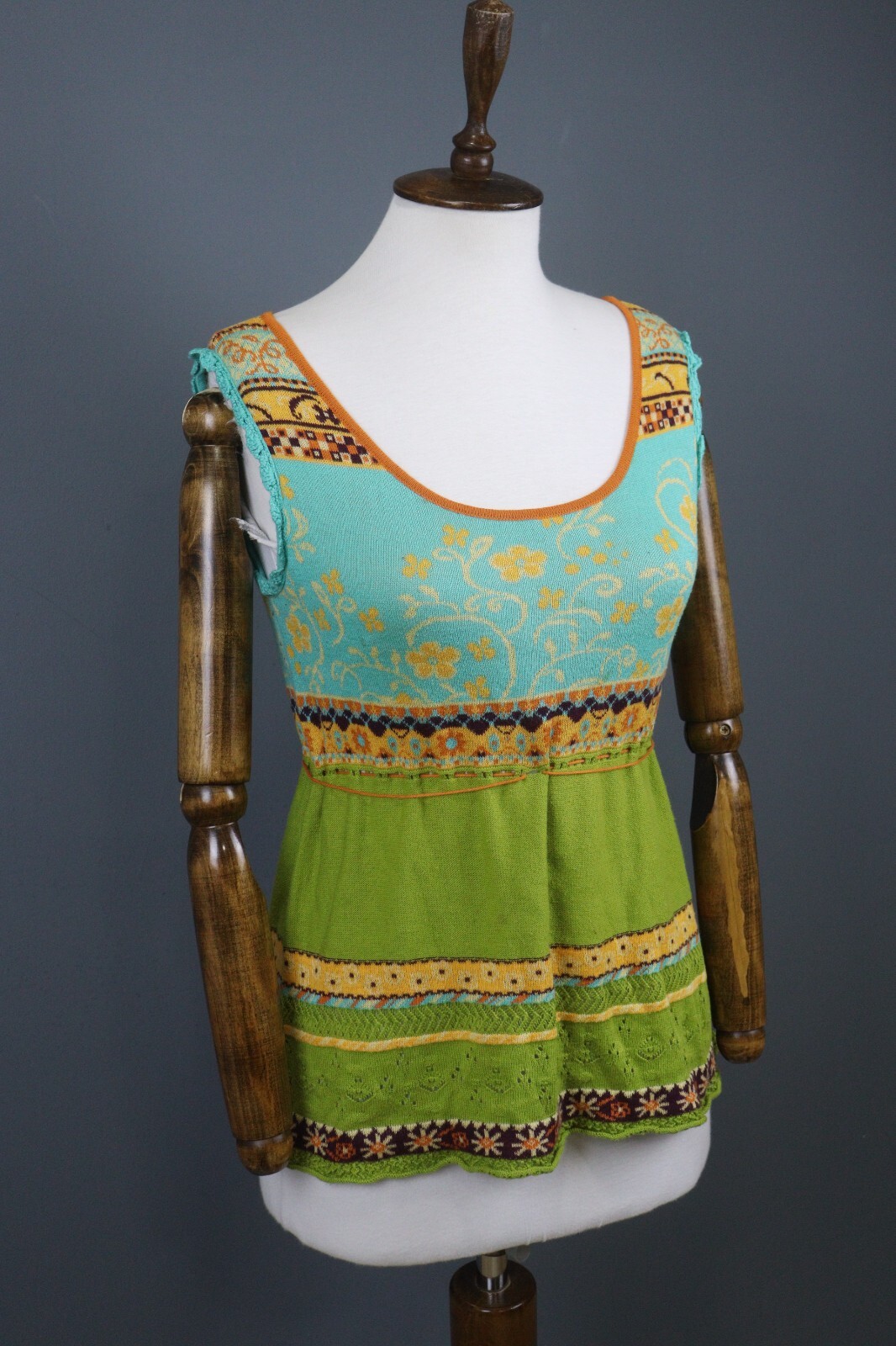 IVKO Multicolor Geometric Pattern Sleeveless Top … - image 9