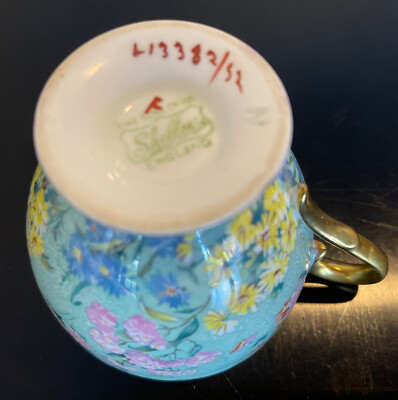 Vintage Shelley Bone China Melody Chintz #13382 Tea Cup