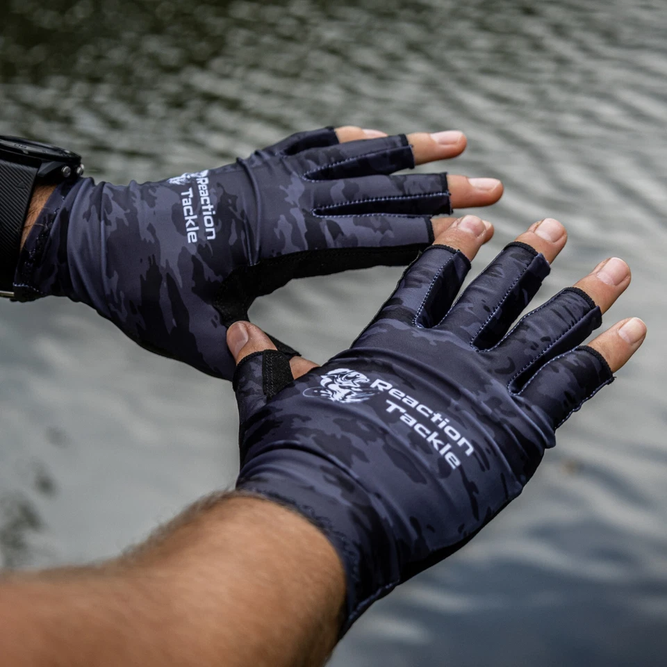 Guantes de pesca UV Reaction Tackle UPF 50+ Foto 2 de 4