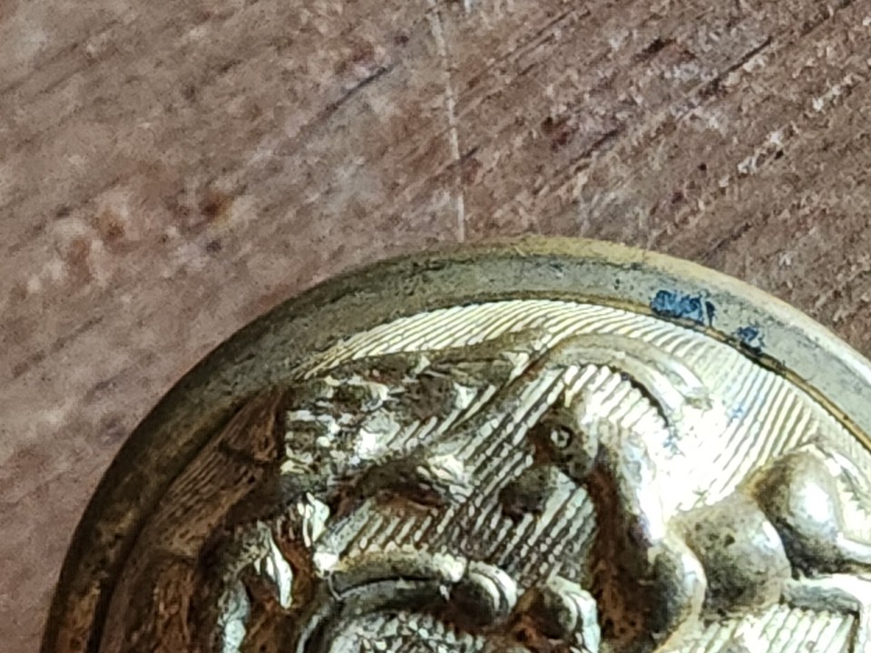 Pennsylvania State Seal Uniform Button Mintzer Phila Civil War Era