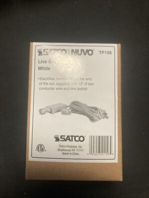 Satco Nuvo live end cord kit white TP156