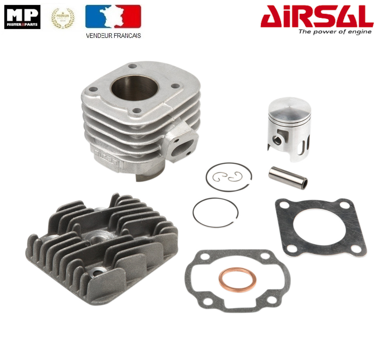 Kit haut moteur Airsal Racing 65cc pour réparer la perte de puissance