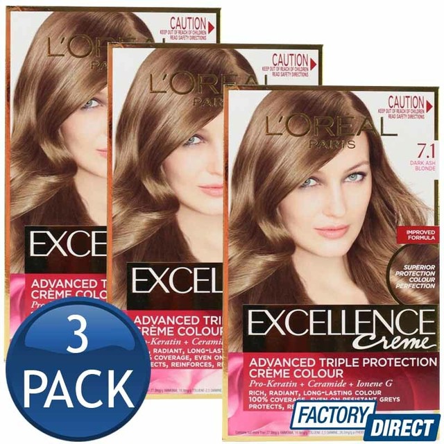 Loreal Excellence Age Creme Colour 7 32 Dark Pearl Blonde For Sale