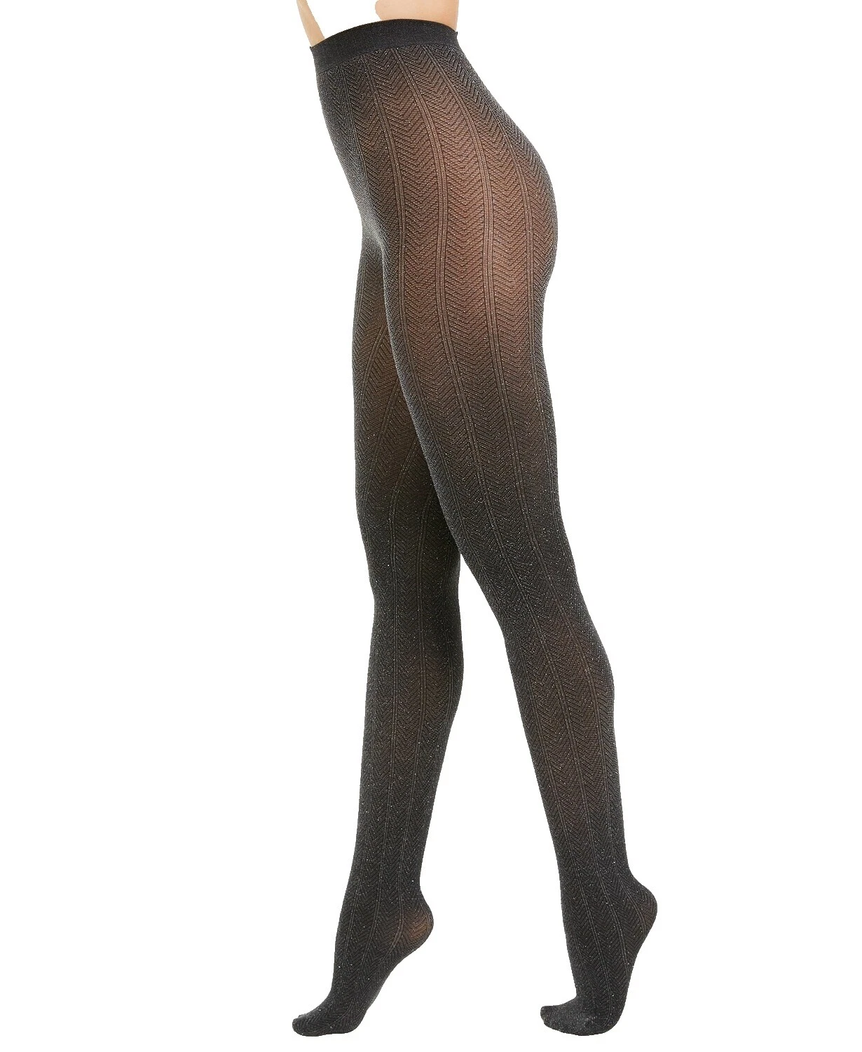 Poliéster Herringbone Pantimedias y medias para Mujeres