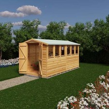 Overlap Double Door 12x6 Storage Shed