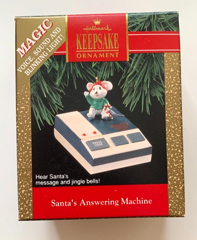 Hallmark 1992 Santas Answering Machine Ornament - QLX7241 for sale ...