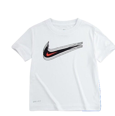 black white orange nike shirt