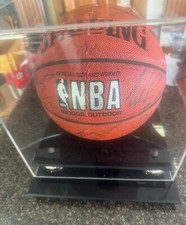 1992-93 Phoenix Suns Team Signed Spalding NBA Game Basketball Autographed