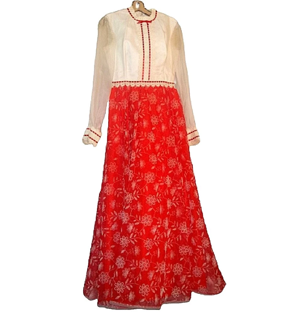 Acetato de graduación Vestidos VINTAGE 1970s para Mujer