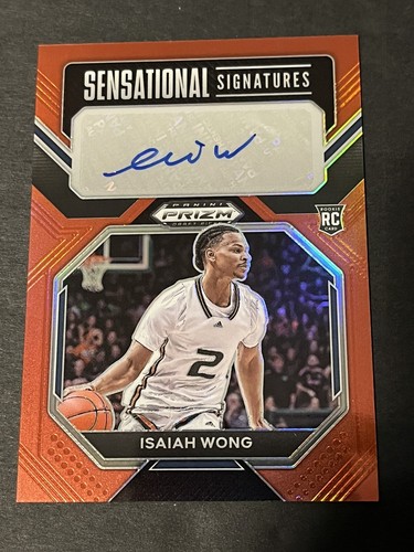 Isaiah Wong 2023 Prizm Draft Picks Red Sensational Signatures /149 - Picture 1 of 2