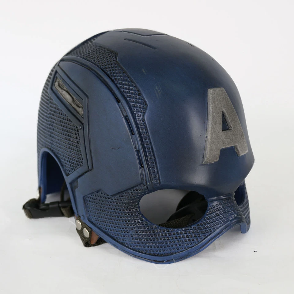 Captain America Helmet Steve Rogers Helmet Cosplay Superhero Mask Prop Hard PVC - Image 2 of 4