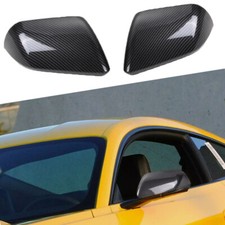 2pcs Side Rearview Mirrors Cover Mirror Caps Trim Carbon For Ford Mustang 2015 2pcs Side Rearview Mirrors Cover Mirror Caps Trim Carbon For Ford Mustang 2015