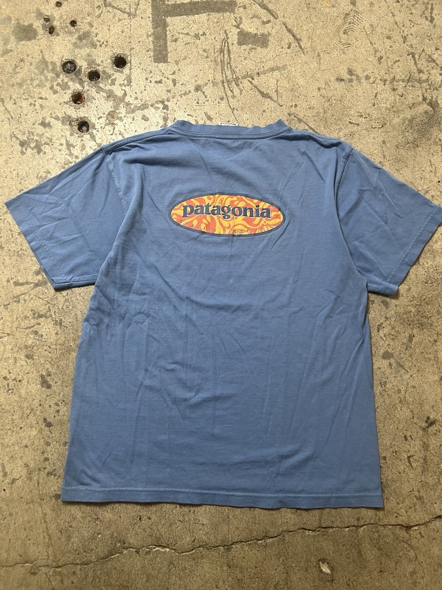 Vintage 90s Patagonia T-Shirt Men's XS Beneficial Tee Made in USA