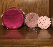 NWT-Kate Spade-Cindy-Triple Crossbody Set-Glitter &Festive Confetti Dot-$259-NEW