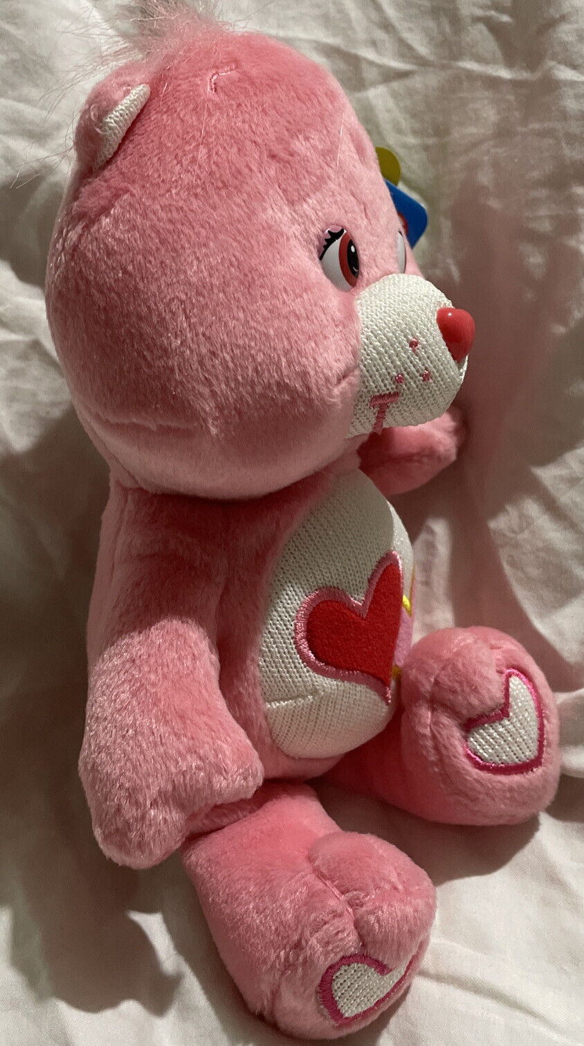 Care Bear 8" "I Glow"Special Edition Love -A-Lot Bear 2004 With Tags