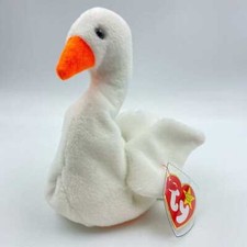 Ty Beanie Babies Gracie the Swan 8in Vintage Collectible Used