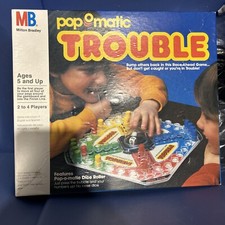 Vintage Pop O Matic Trouble Board Game 1986 C...