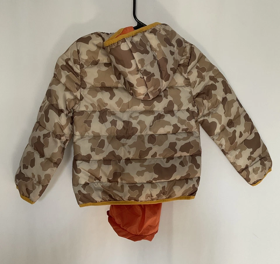 Epic Threads 夹克 Puffer 大衣 学步儿童 男孩 迷彩 棕色 尺寸 4 — 第 2/4 张图片