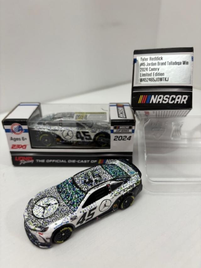 NASCAR 2024 TYLER REDDICK #45 TALLADEGA WIN JORDAN BRAND 1/64  CAR