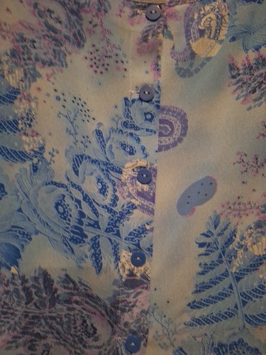 Plaza South Woman 20W 2 Piece Skirt & Top Lined Blue Multicolor Dressy VTG - Picture 7 of 8