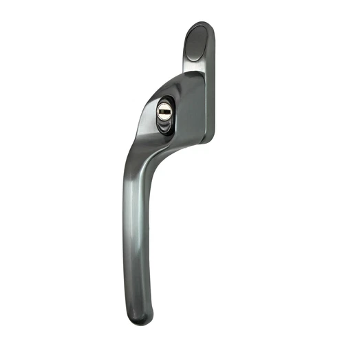 UPVC Window Handle Graphite Key Locking Fab & Fix Left Hand Double Glazing Espag
