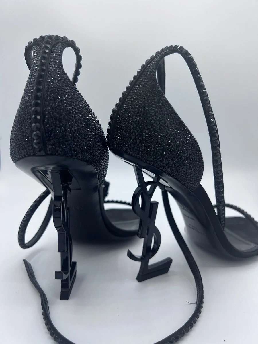 saint laurent crystal sandals