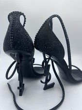 Saint Laurent Opyum crystal embellished sanda...