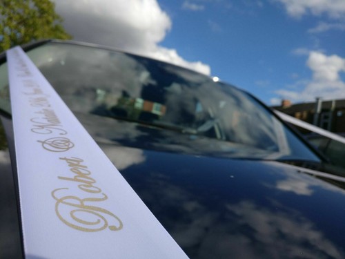 Personalised 6m Wedding Car Ribbon Various Colours Handmande Kit High Quality - Picture 2 of 10