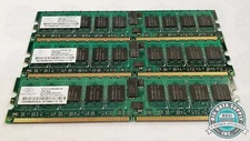 NANYA NT1GT72U4PA0BV-5A PC2-3200R-333-12-H1 1GB Based Server Memory RAM (3 LOT)