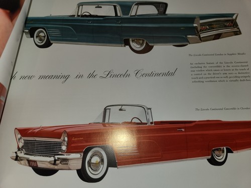 1960 Lincoln Continental Large Deluxe Prestige Brochure Original - Picture 6 of 7