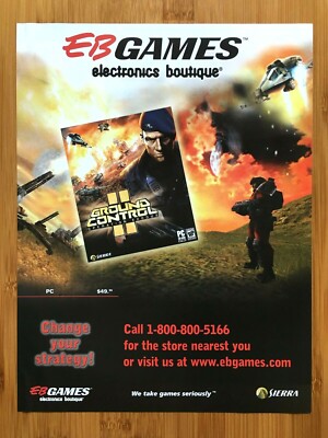 Ground Control II 2 Operation Exodus PC 2004 Print Ad/Poster EB GAMES Promo Art