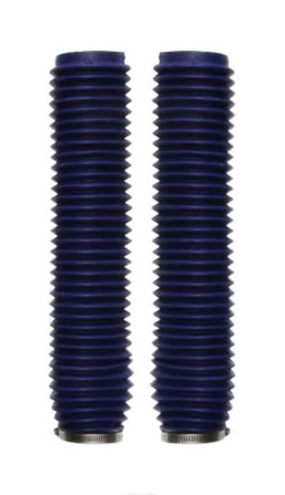 COPPIA SOFFIETTI FORCELLA BLU SCURO UNIVERSALI ENDURO CROSS Ø43/Ø59mm LUNGHEZZA