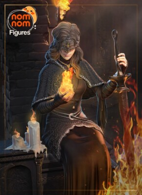 Feuerwächter aus Dark Souls Resin 3D gedruckt DIY Modellbausatz 187mm hoch