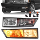 Fog Lights w/ Turn Signal Lamps For 2007-2014 Cadillac Escalade EXT ESV 07-13